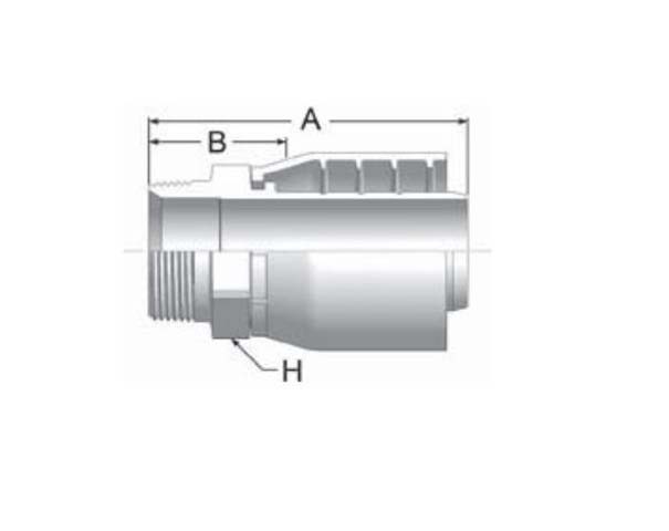 S101WC-32-32 S101WC Male NPTF Pipe – Straight Rigid S101WC-32-32 Series WC
